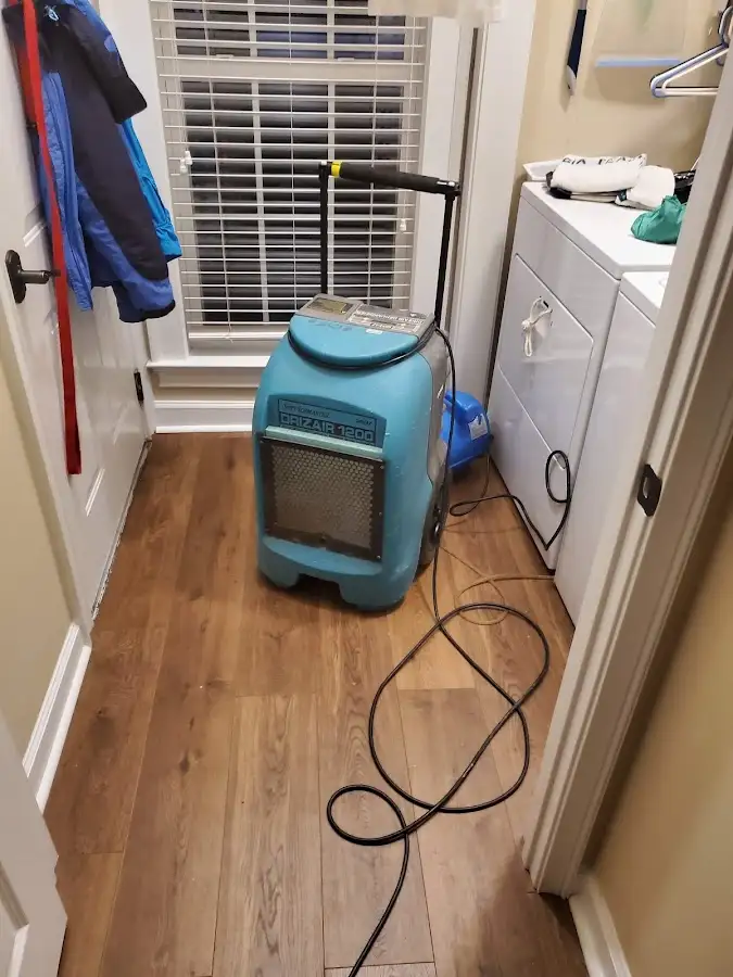 Commercial dehumidifier deployed for Flood Damage Cleanup in Cambridge