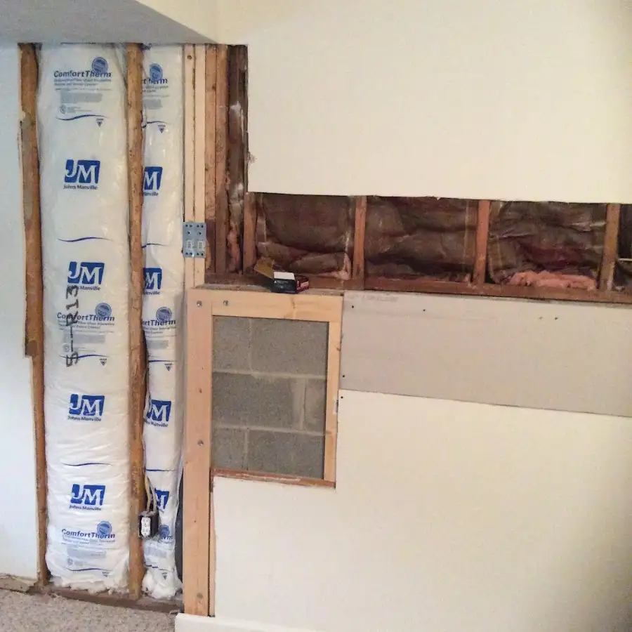 Wall insulation replacement during Odor Removal & Deodorization in Cambridge